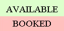 available and booked dates at Plas Lligwy Cottages